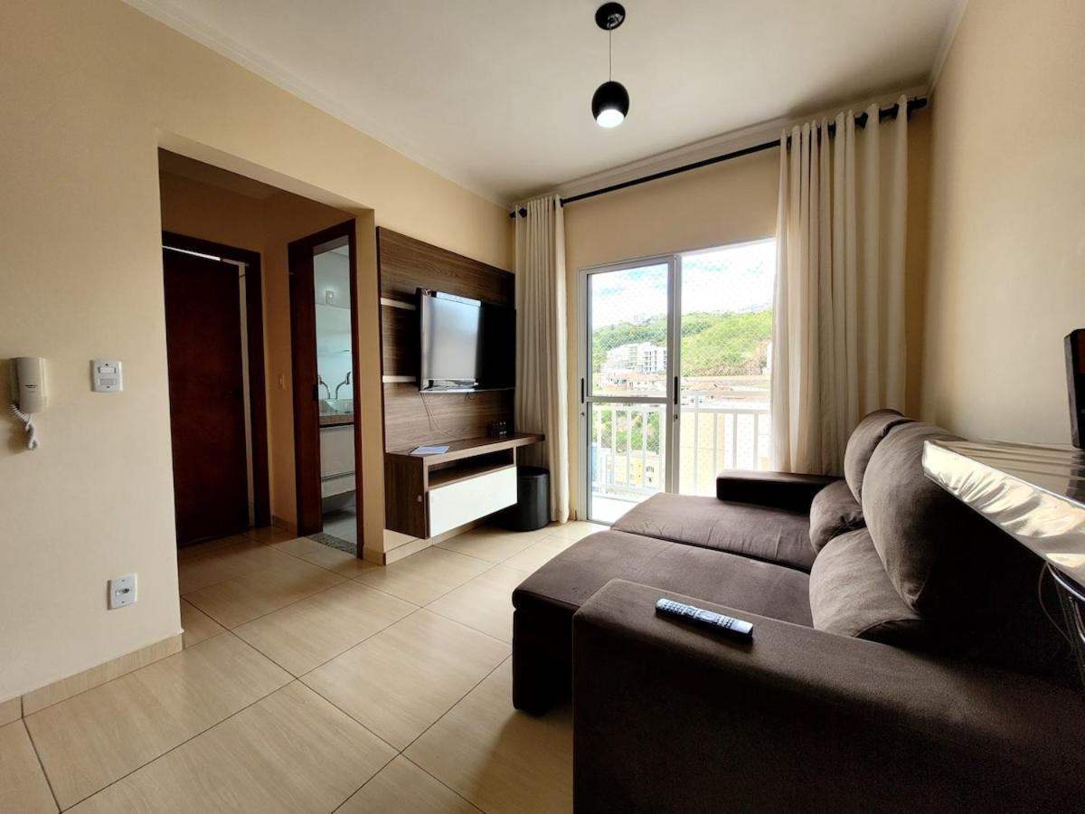 Poços de Caldas Grande Apt No Centro C/ Cozinha Completa Varanda מראה חיצוני תמונה
